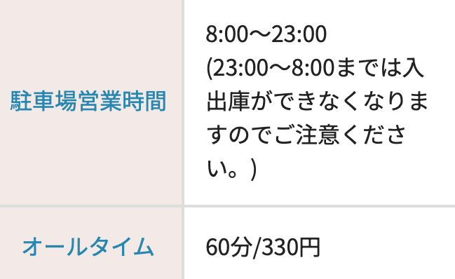 駐車料金