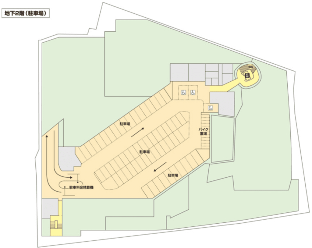 地下２階駐車場平面図