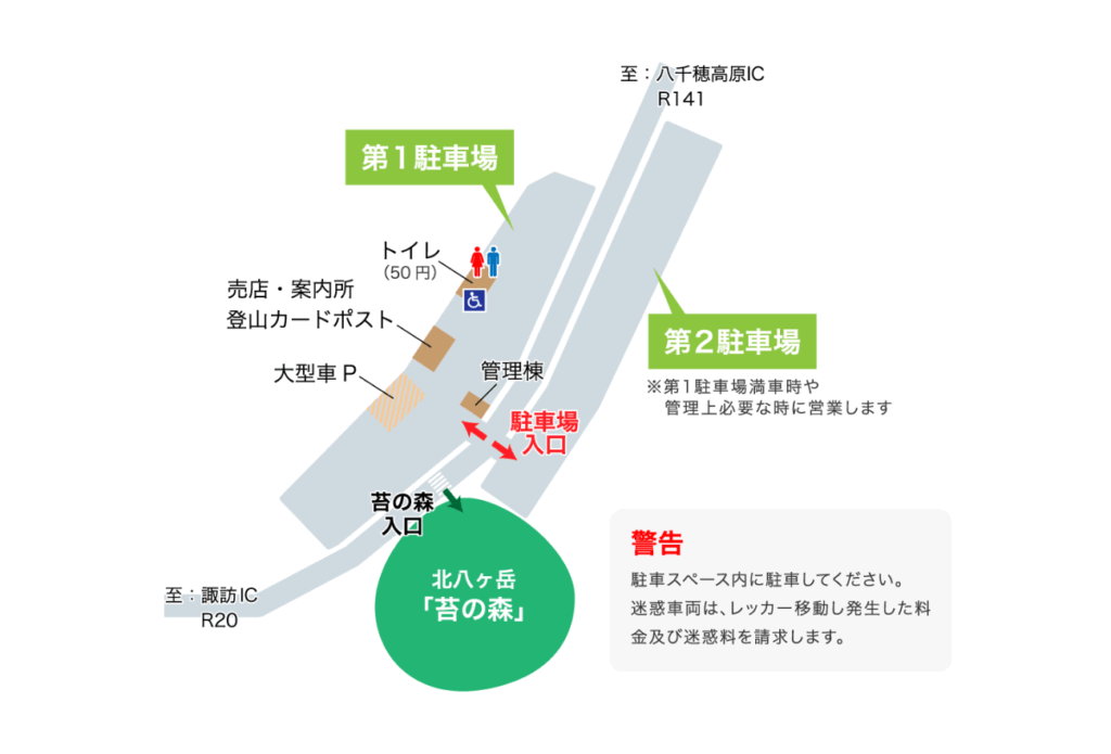 白駒池専用駐車場