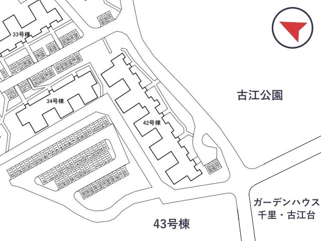 千里古江台駐車場※42号棟付近