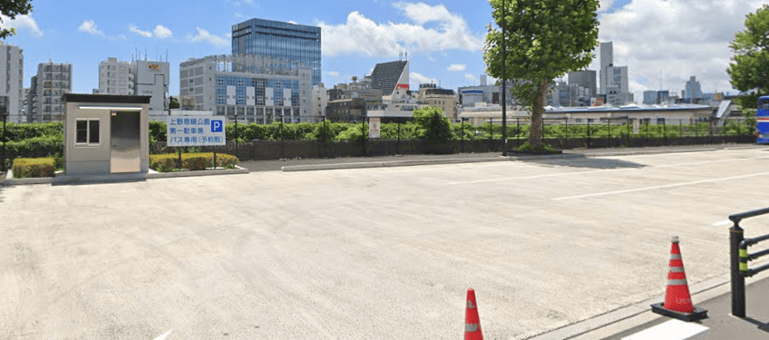 上野恩賜公園　障害者専用駐車場（第一駐車場）