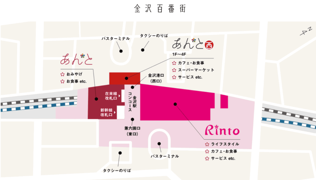 金沢百番街MAP