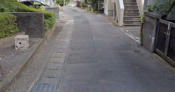 駅近二日市公園P周辺道路