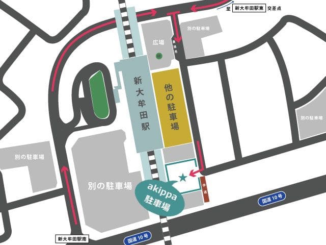 JQパークス新大牟田駅前_MAP
