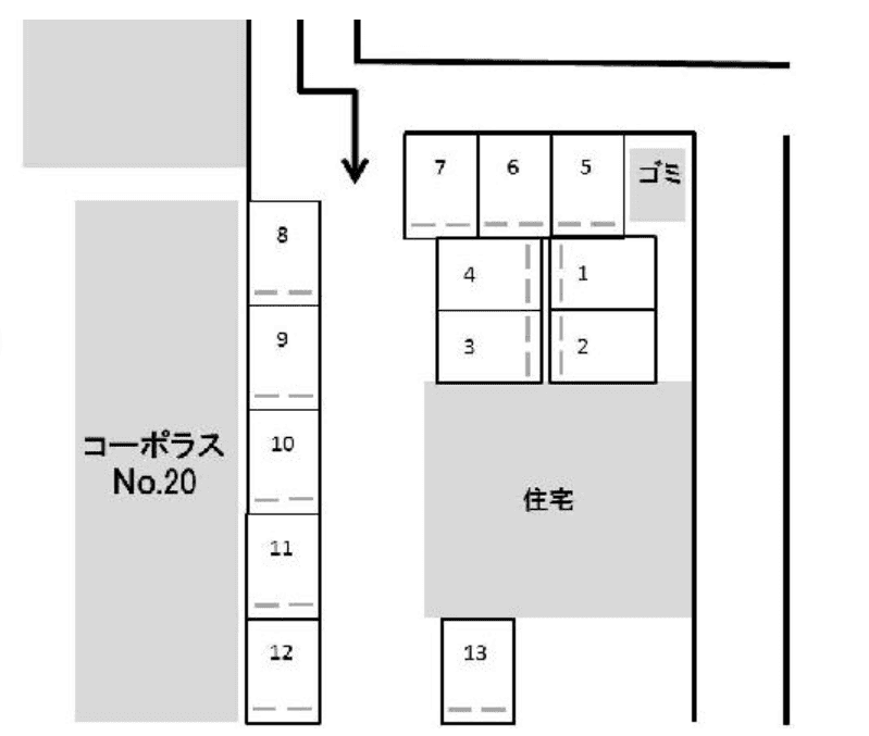 コーポラスＮ0.20駐車場