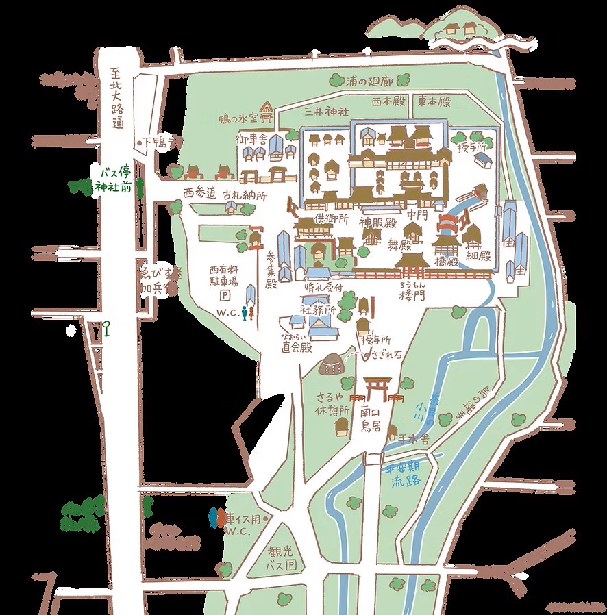 下鴨神社境内マップ