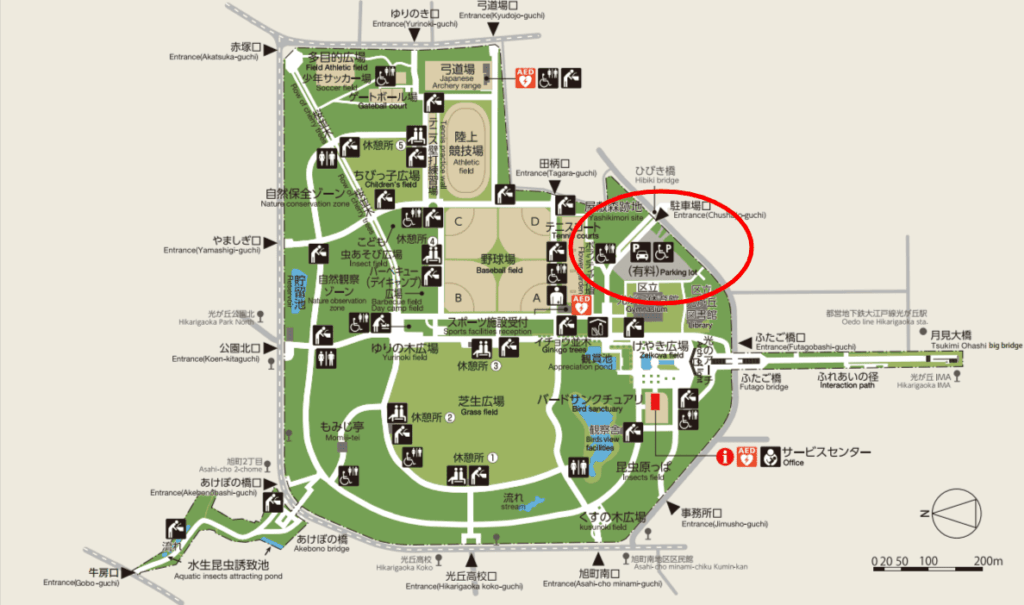 光が丘公園園内マップ