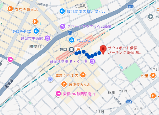 サウスポット伊伝パーキング-静岡駅南口駐車場