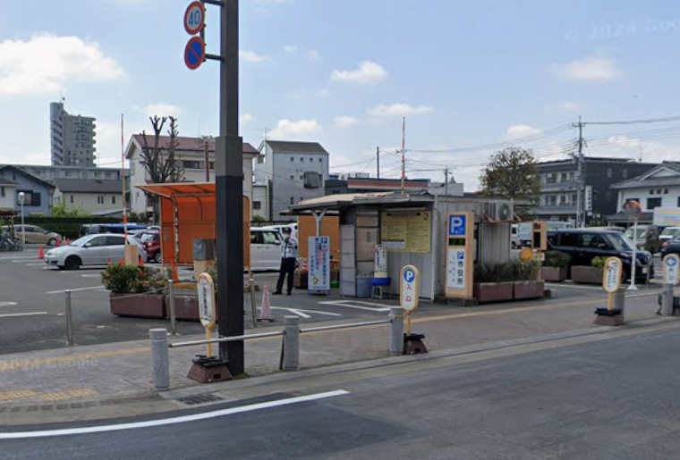 川越市役所南側駐車