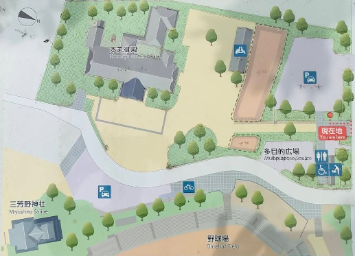 本丸御殿広場案内図